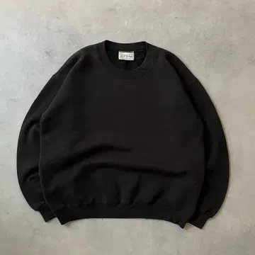 90s~ USA 짧은 기장 맨투맨 블랭크 블랙