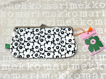 [ 미사용 새상품 ] 마리메꼬 우니코 60주년 가마구치 파우치 피크이넨