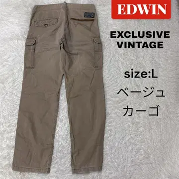 EDWIN EXCLUSIVE VINTAGE 카고 팬츠 L 베이지 브라운