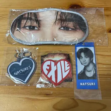 사와모토 나츠키 안대 라메 네임 키링 메지루시 택 스티커