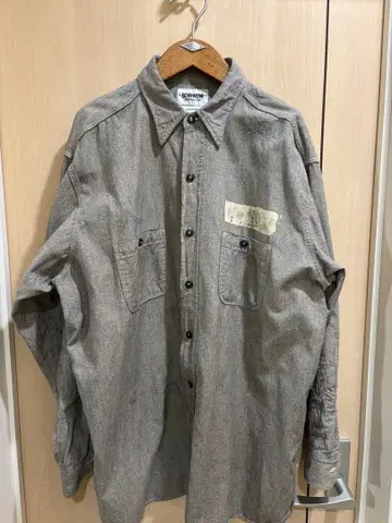 BOWWOW 그레이 데님 긴팔 셔츠