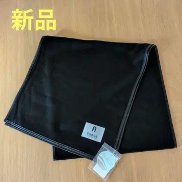 [ 새상품 ] FURLA 스톨 머플러 워셔블 캐시미어 100% 블랙