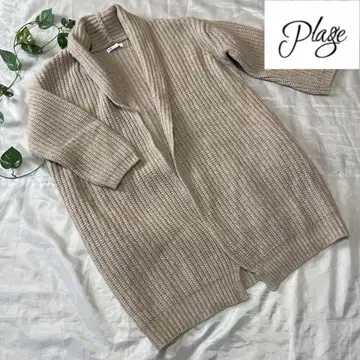 Plage 플라주 겉옷 니트 가디건 미들 기장