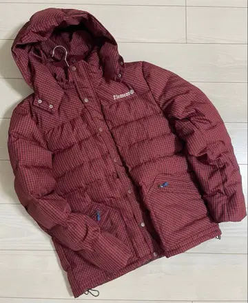 ELEMENT 엘리먼트 깅엄 체크 다운 자켓