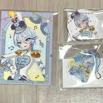 프리파라 마루쿠지 히비키 브로마이드 캔뱃지 아크릴 키링 세트