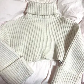 자라 ZARA 숏 기장 니트 여성용