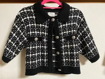 H&M 체크 무늬 가디건