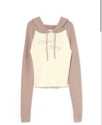 andmary Letter mary logo tops 핑크