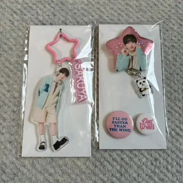 NCT WISH YUSHI 사쿠야 아크릴 키링 캔뱃지 세트