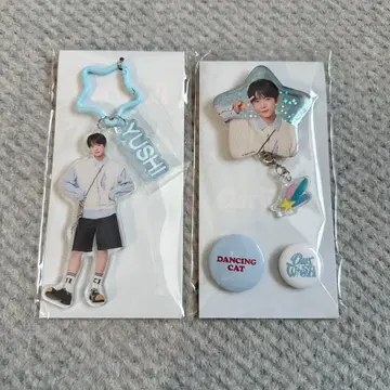 NCT WISH YUSHI 유우시 아크링 키링 거울 캔뱃지 세트