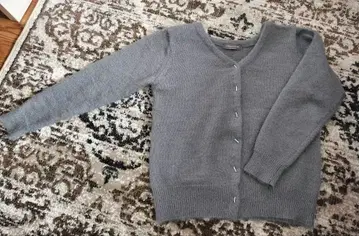 유나이티드 애로우즈 긴팔 그레이 V넥 니트/가디건 프리 사이즈