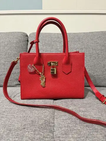 Samantha Thavasa 핸드백 참 열쇠 포함 빨간색