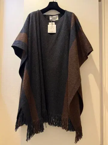 미사용 ADAWAS 판초 그레이 브라운 프리