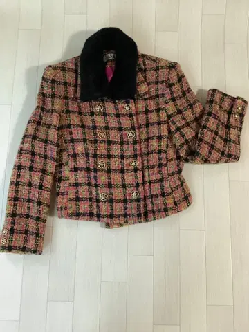 레어한 색감 트위드 블레이저