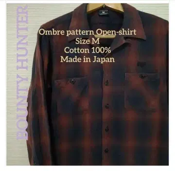 바운티 헌터 옴브레 오픈 셔츠 사이즈 M 일본제