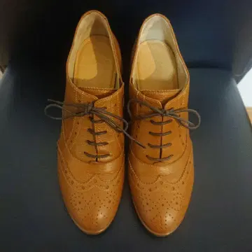 NUMBER TWENTY-ONE 브라운 가죽 윙팁 신발