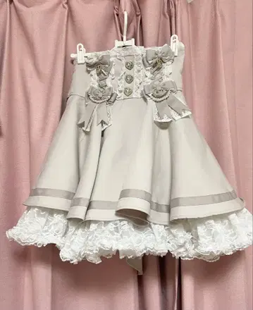 LIZLISA 리본 볼륨 플레어 스커트 치마바지