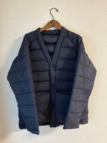 노카라 다운 자켓 네이비