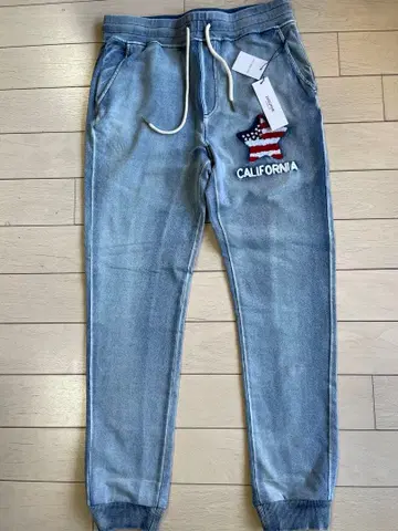 사가라 성조기 데님 조거 팬츠 M 사이즈