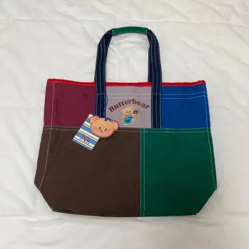 [ 새상품 미사용 ] Butter bear 멀티 컬러 토트백
