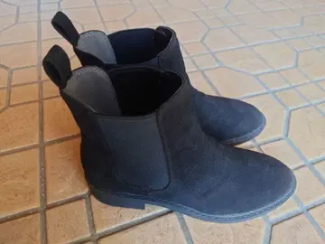 LOWRYS FARM 블랙 사이드 고어 부츠 M