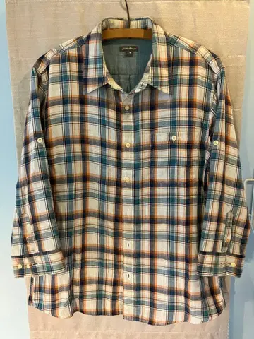 Eddie Bauer 체크 무늬 플란넬 셔츠 M 사이즈