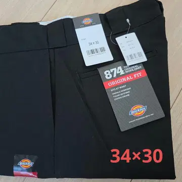 [ 미사용 새상품 ] 디키즈 874 34x30 워크 팬츠 BLACK