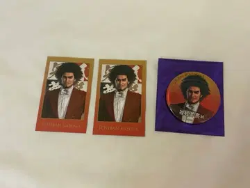 용과 같이 관혼상제전 샷 이미지 카드 캔뱃지 카스가 이치반 세트