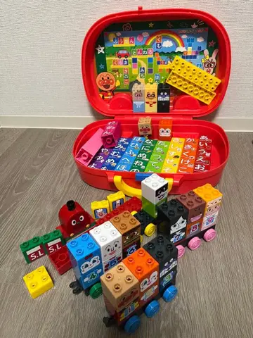 블록 라보 호빵맨 히라가나 블록 백 숫자 블록 세트