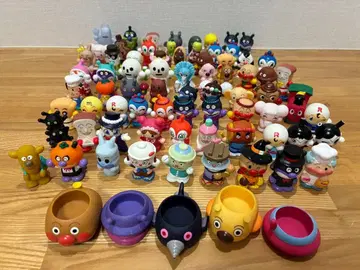 호빵맨 소프트 비닐 손가락 인형 모여라 호빵맨 77개 묶음 판매