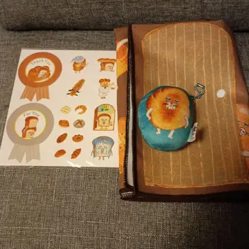 빵 도둑 기프트 씰 런치 크로스 키링