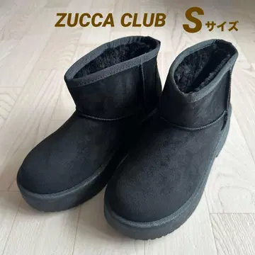미사용 새상품 ZUCCA CLUB 통굽 부츠 블랙