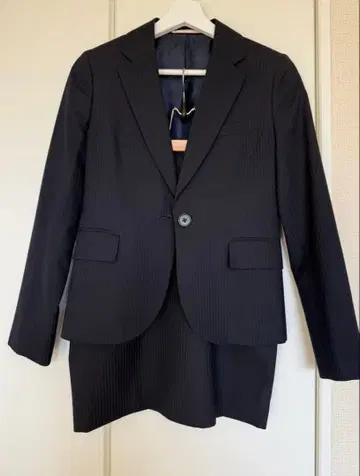 AOKI LES MUES 수트 셋업 워셔블 네이비 아오키