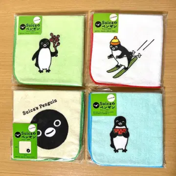 Suica 펭귄 핸드 타월 4개