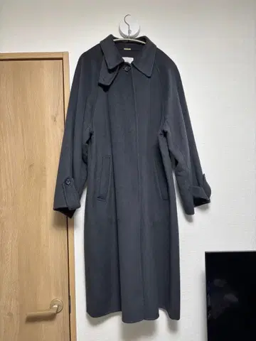 IENA 슈퍼160 더블 페이스 스텐카라 코트 36 그레이