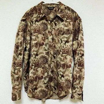 일본제 빈티지 셔츠 디자인 블라우스 올 패턴 페이즐리 아시안