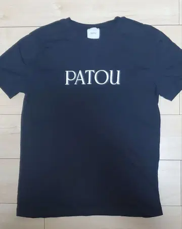 PATOU 블랙 로고 T셔츠 M