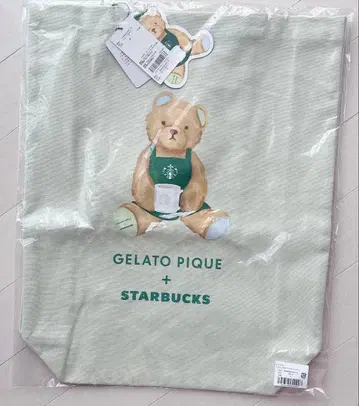 미사용 새상품 스타벅스 스벅 젤라또피케 콜라보 토트백