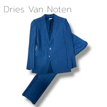 Dries Van Noten 짙은 파랑 블루 셋업 44