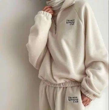 CANAL JEAN 'Santacruz Club' 자수 플리스 상의