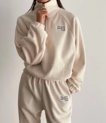 CANAL JEAN 'Santacruz Club' 자수 플리스 상의