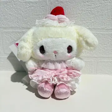 산리오 딸기 휘핑 케이크 봉제 인형 마스코트 참 마이멜로디
