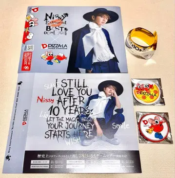 Nissy 피자라 캔 배지 슬리브