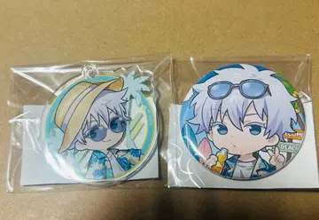 주술회전 마루쿠지 고죠 사토루 아크릴 키링 캔뱃지