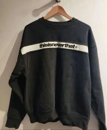 thisisneverthat 맨투맨 블랙 블랙 M 사이즈