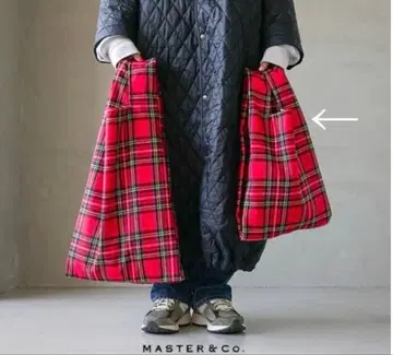 마스터앤코 MASTER&CO. 백 레드 체크 무늬 스몰