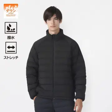 새상품급 티고라 TIGORA 발수 스트레치 다운 자켓 블랙 S
