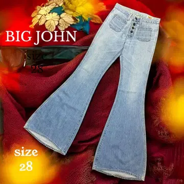 [ BIG JOHN ] 슈퍼 벨 보텀 데님 부츠컷 데님 사이즈 28