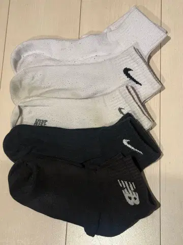 Nike & New Balance 삭스 5개 세트