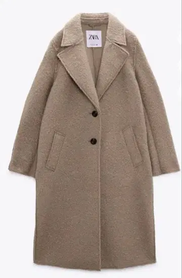 부클 롱 코트 ZARA